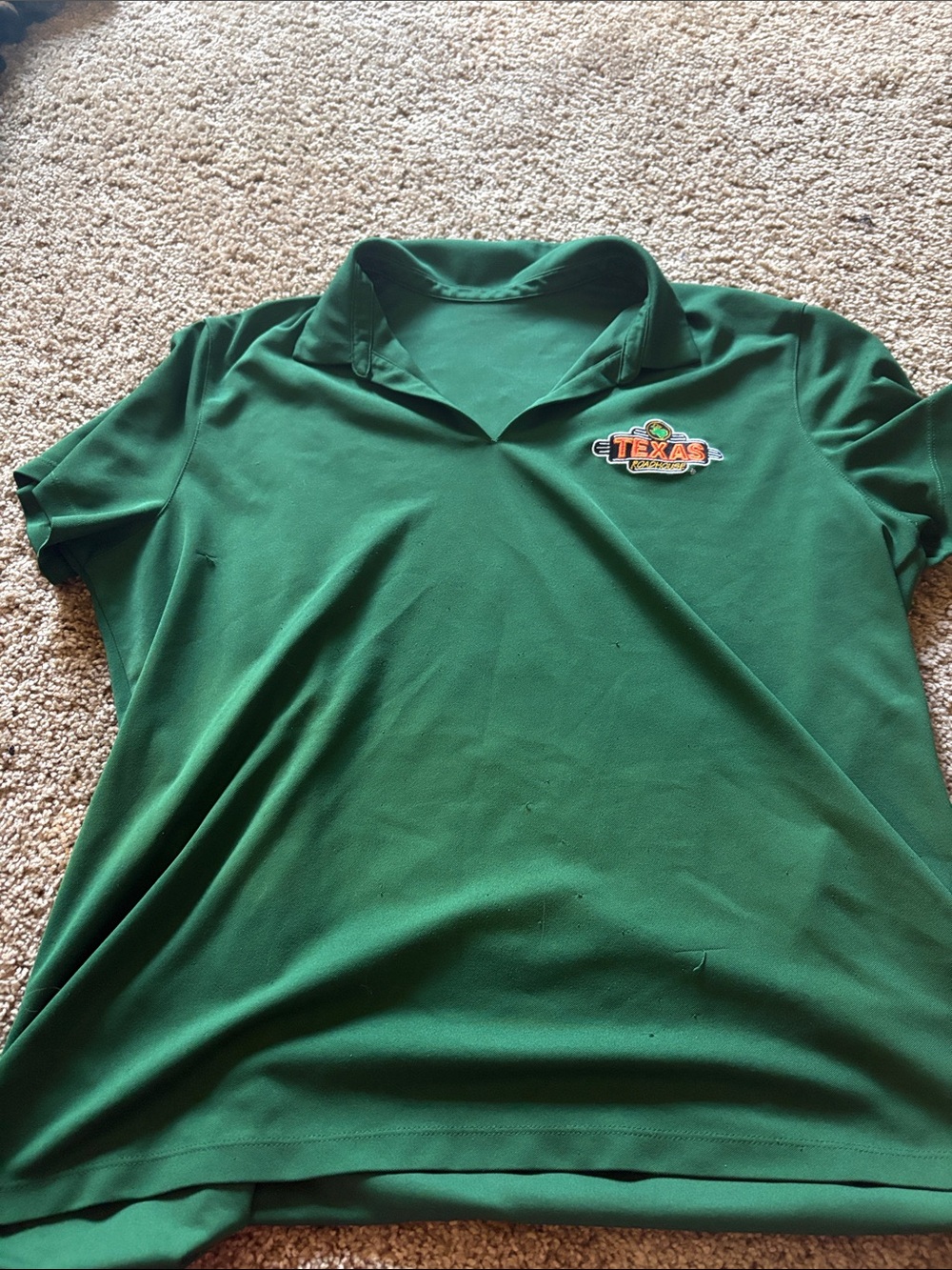 Nike Green Short-Sleeve Polo TexasRoad House